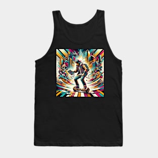 Futuristic Beat Navigator: Urban Soundscapes Tank Top